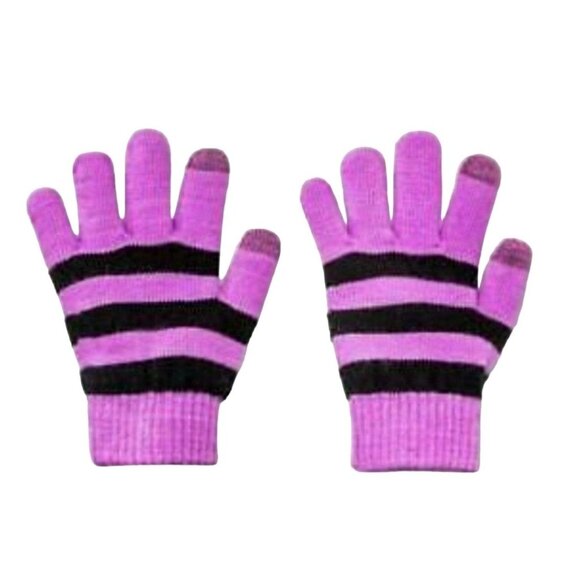 Cat & Jack 2-pack Girls Winter Kids Gloves Tech-Touch Outdoor Snow Mittens - Picture 5 of 14